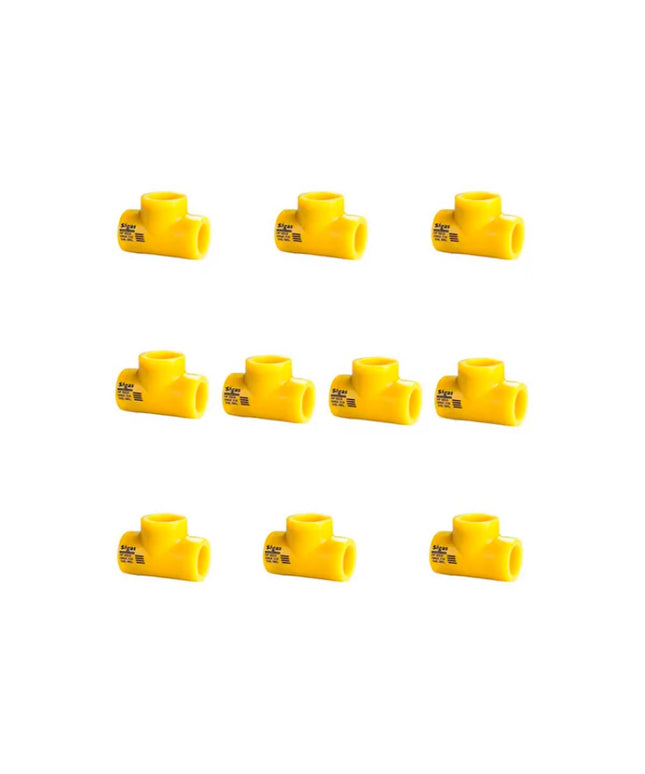 TEE NORMAL SIGAS DEMA DE 25MM 10 UNIDADES