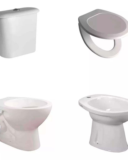 JUEGO DE BAÑO COMPLETO ANDINA FERRUM INODORO CORTO