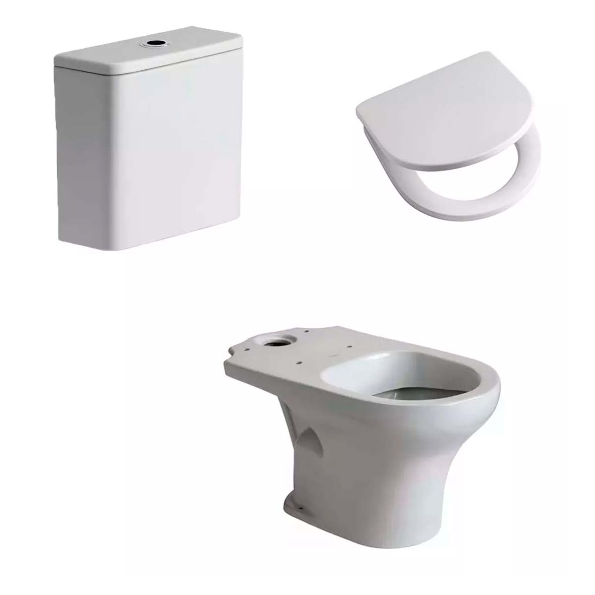 JUEGO DE BAÑO COMPLETO DEPÓSITO TOUCHLESS  VENETO FERRUM