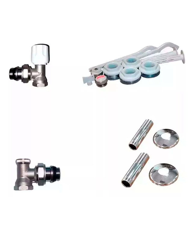 KIT COMPLETO PARA  INSTALACION DE RADIADORES  BLANCO PEISA