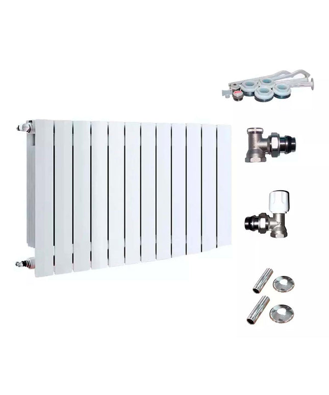 Radiador Broen 350 Bl 12 Elementos Kit De Instalación Peisa