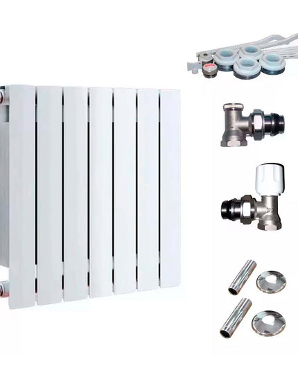 RADIADOR BROEN 350 BL 7 ELEMENTOS  KIT DE INSTALACIÓN  PEIS