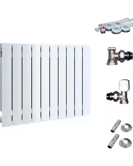 RADIADOR BROEN 350 BL 10 ELEMENTOS KIT DE INSTALACIÓN PEISA