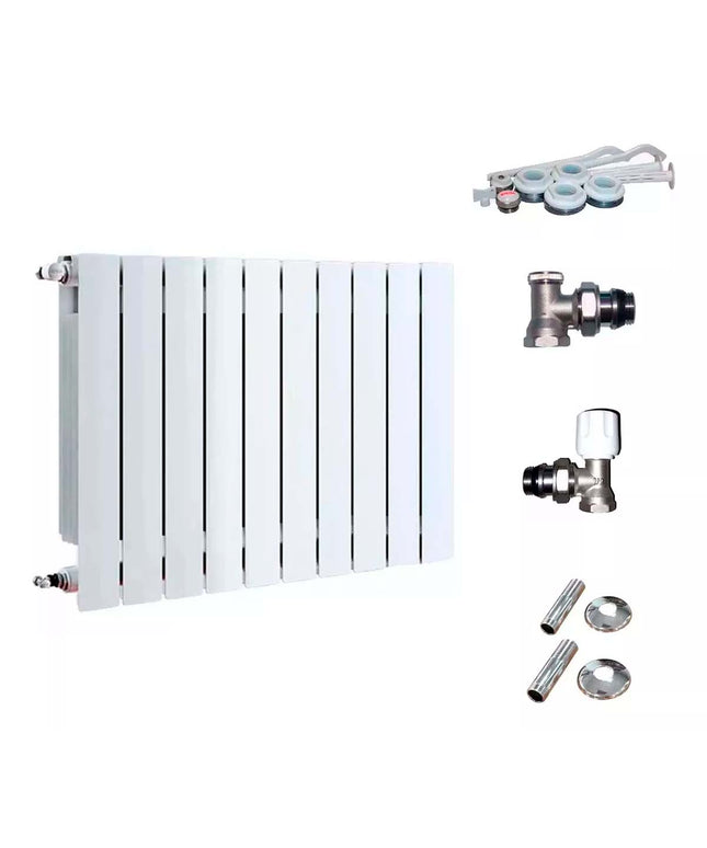 RADIADOR BROEN 350 BL 10 ELEMENTOS KIT DE INSTALACIÓN PEISA