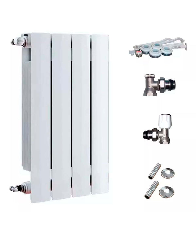 RADIADOR BROEN 500 BL 4 ELEMENTOS KIT DE INSTALACIÓN  PEISA