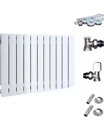 RADIADOR BROEN 350 BL 11 ELEMENTOS KIT DE INSTALACIÓN PEISA