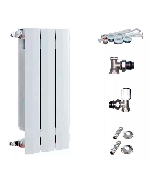 RADIADOR BROEN 600 BL 3 ELEMENTOS KIT DE INSTALACIÓN  PEISA