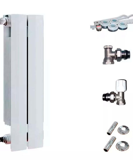 RADIADOR BROEN 600 BL 2 ELEMENTOS KIT DE INSTALACIÓN  PEISA