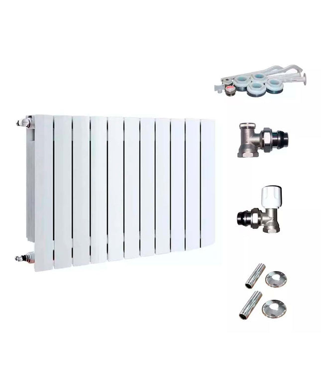 RADIADOR BROEN 500 BL 11 ELEMENTOS KIT DE INSTALACIÓN  PEIS