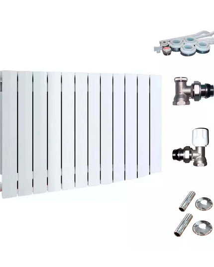 RADIADOR BROEN 600 BL 12 ELEMENTOS KIT DE INSTALACIÓN PEISA