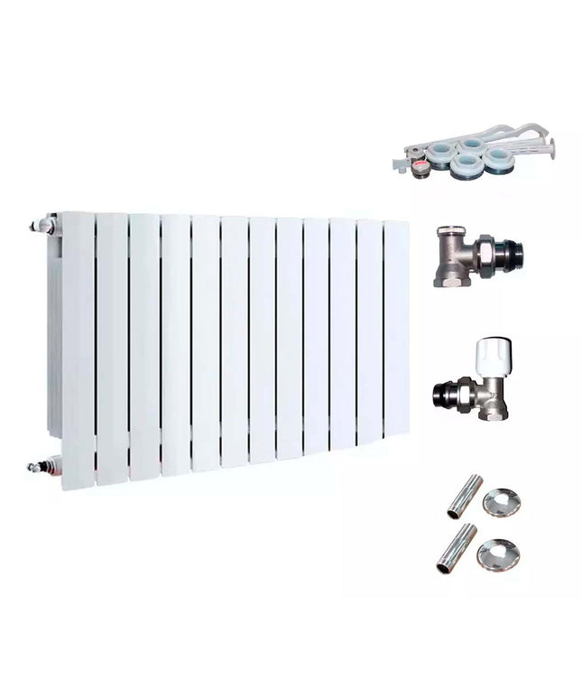 Radiador Broen 600 Bl 12 Elementos Kit De Instalación Peisa