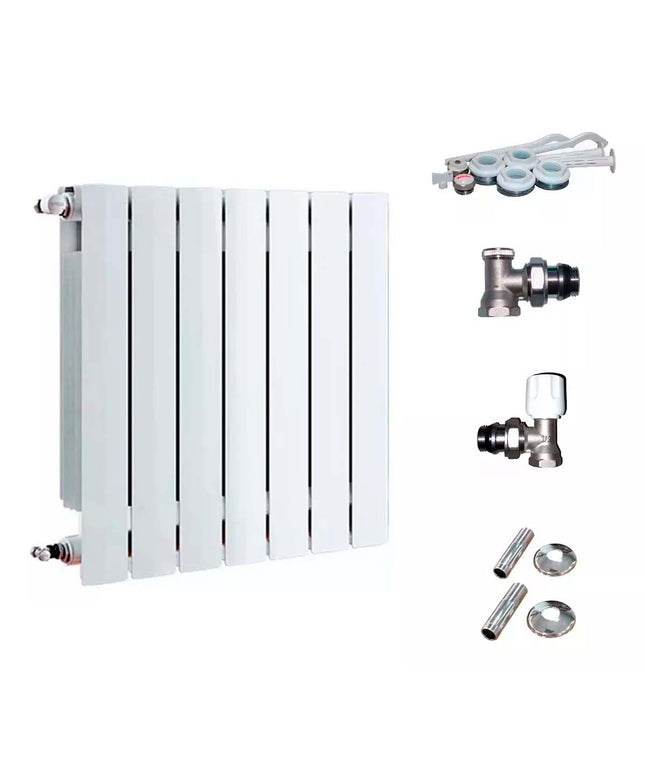 RADIADOR BROEN 600 BL 7 ELEMENTOS KIT DE INSTALACIÓN  PEISA