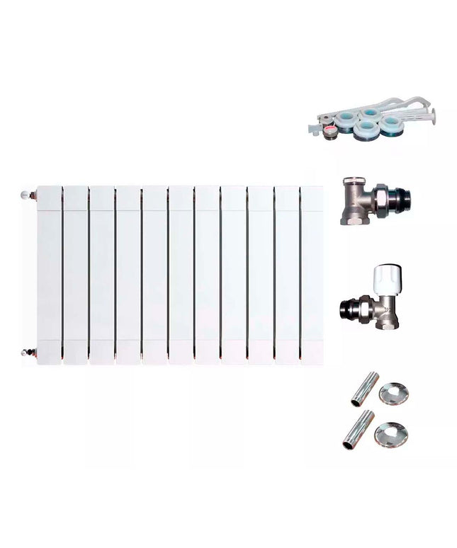 RADIADOR BROEN PLUS 1000 11 ELEMENTOS KIT INSTALACIÓN PEISA