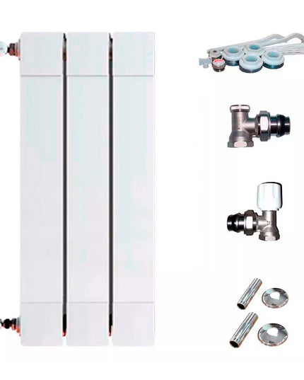 RADIADOR BROEN PLUS 700 3 ELEMENTOS KIT  INSTALACIÓN PEISA