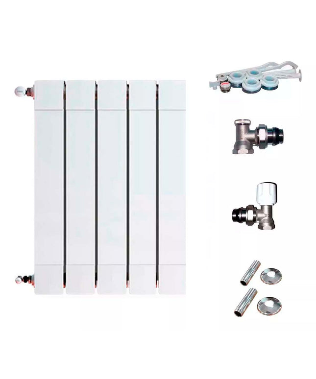 RADIADOR BROEN PLUS 700 5 ELEMENTOS KIT  INSTALACIÓN PEISA