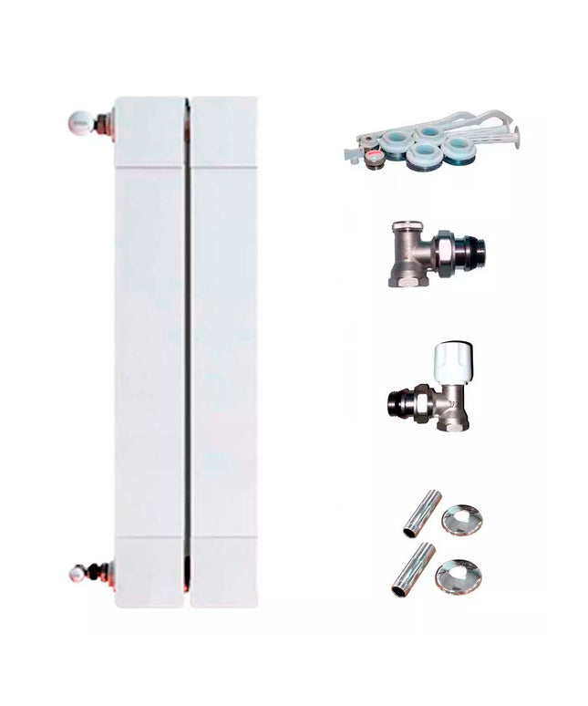 RADIADOR BROEN PLUS 900 2 ELEMENTOS KIT  INSTALACIÓN PEISA