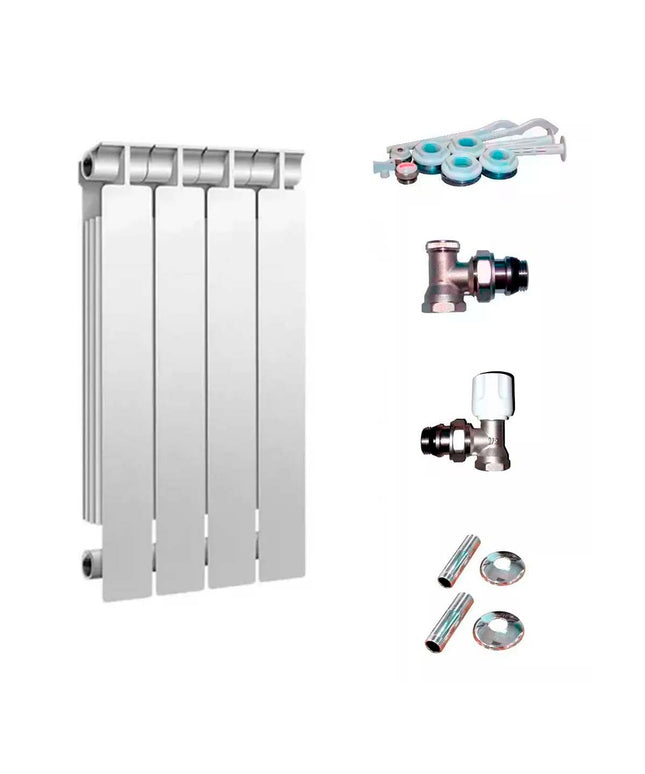 RADIADOR TROPICAL 500 DE 4 ELEMENTOS KIT INSTALACIÓN PEISA