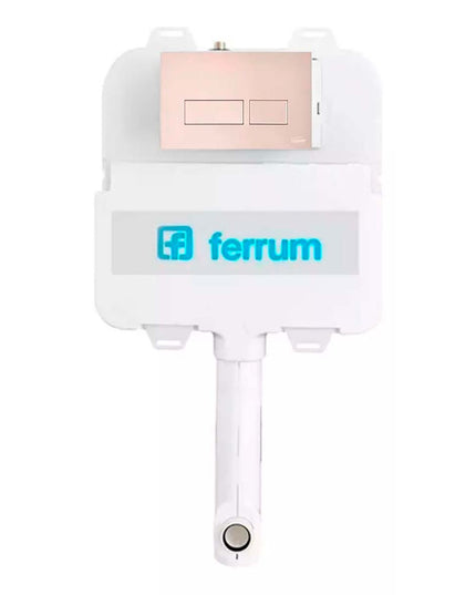 DEPÓSITO EMBUTIR FERRUM D92TE + TAPA DOBLE TECLA VTA51-PE