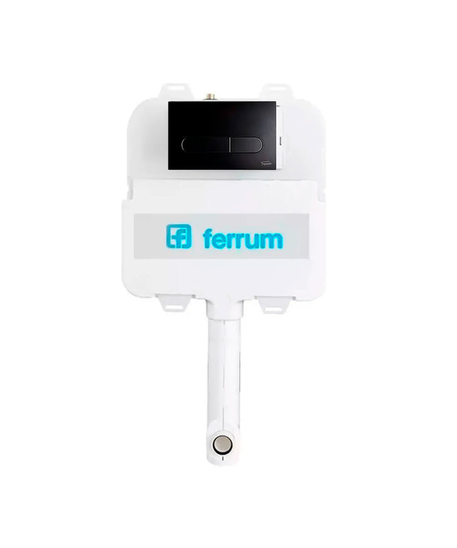 DEPÓSITO EMBUTIR FERRUM D92TE + TAPA DOBLE TECLA VTA56-NS