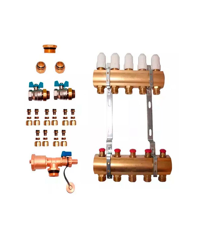COLECTOR 5 VIAS TERMOSTATICO MAS ACCESORIOS PARA INSTALACION OFITT PEISA