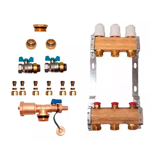 COLECTOR 3 VIAS TERMOSTATICO MAS ACCESORIOS PARA INSTALACION OFITT PEISA