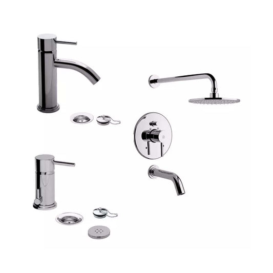 SET GRIFERÍA DE BAÑO 3 PIEZAS TEMPLE FV CON LAVATORIO MESAD