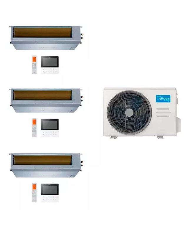 Midea Aire Multisplit Inverter Smart 27k+9+12+12 Ductado