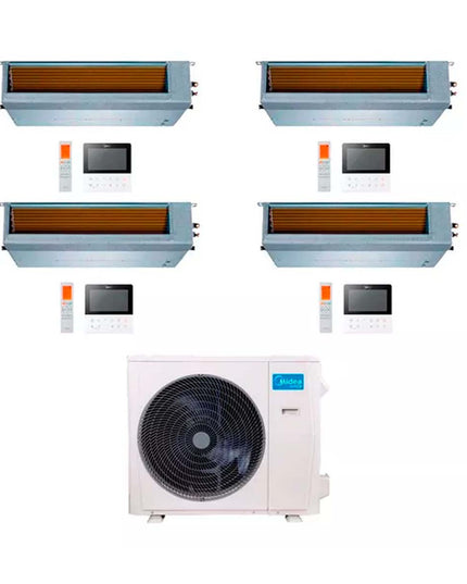 MIDEA AIRE MULTISPLIT INVERTER SMART 36K+9+9+9+9 DUCTADO