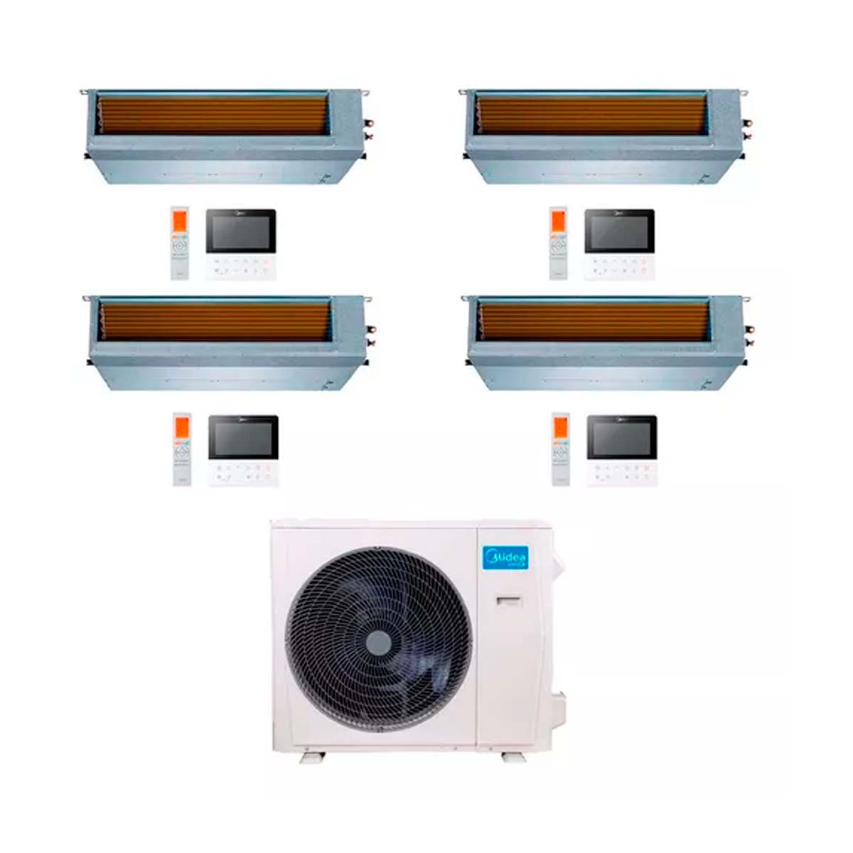 MIDEA AIRE MULTISPLIT INVERTER SMART 36K+9+9+9+9 DUCTADO