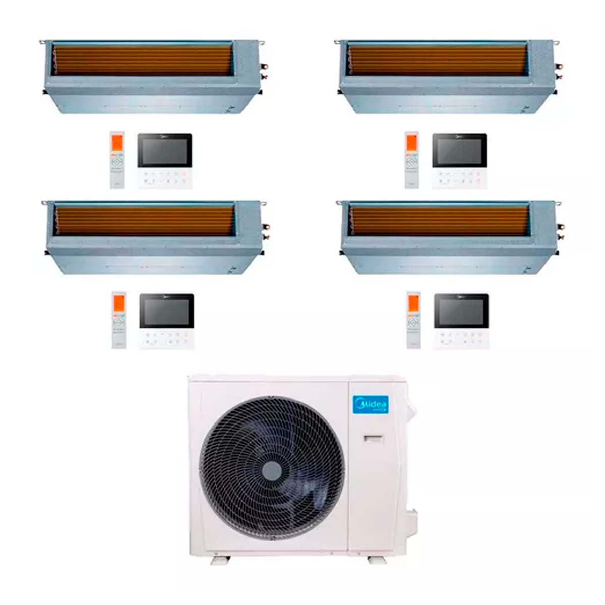 MIDEA AIRE MULTISPLIT INVERTER SMART 36K+9+9+12+24 DUCTADO