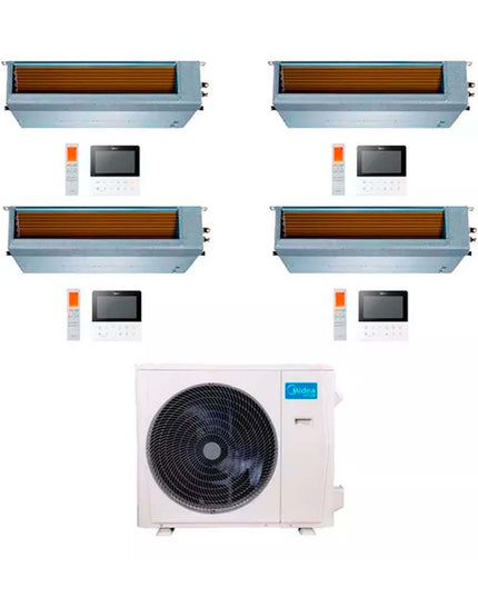 MIDEA AIRE MULTISPLIT INVERTER SMART 36K+9+12+12+18 DUCTADO