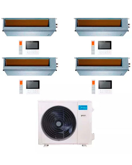 MIDEA AIRE MULTISPLIT INVERTER SMART 36K+9+12+12+12 DUCTADO