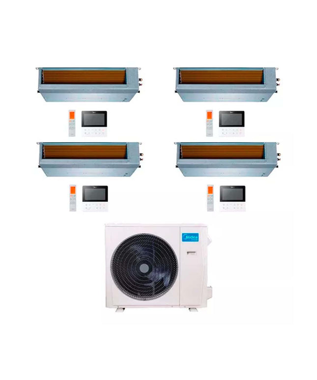 Midea Aire Multisplit Inverter Smart 36k+9+9+9+24 Ductado