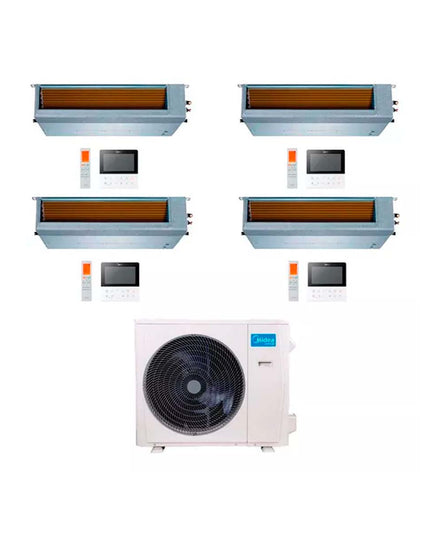 MIDEA AIRE MULTISPLIT INVERTER SMART 36K+12+12+12+18 DUCTADO
