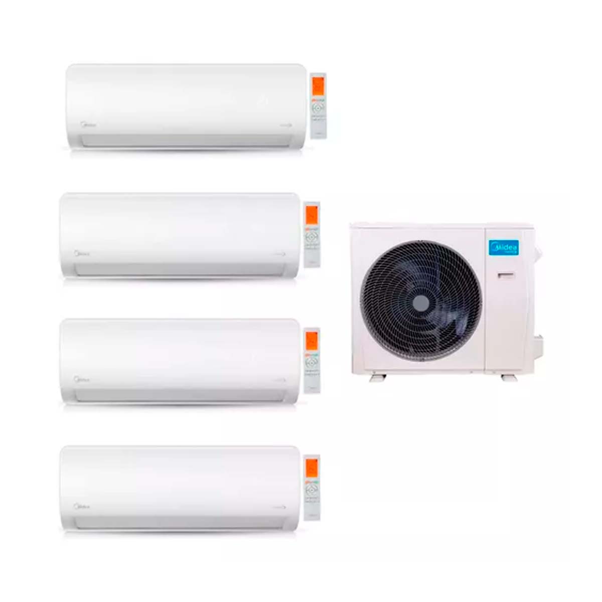 MIDEA AIRE MULTISPLIT INVERTER SMART 42K+9+9+9+18 PARED