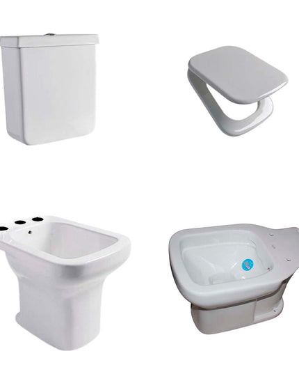 COMBO INODORO LARGO LIMAY FERRUM DEPOSITO BIDE 3 AGUJ. TAPA