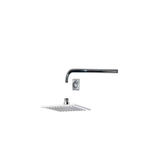 Ducha Artic Metalica 200mm Y Brazo Ducha Libby 400 Mm Fv