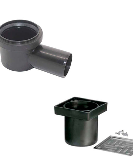 KIT DUCHA DURATOP 40 HORIZIONTAL RECEPTACULO Y REJILLA ECO