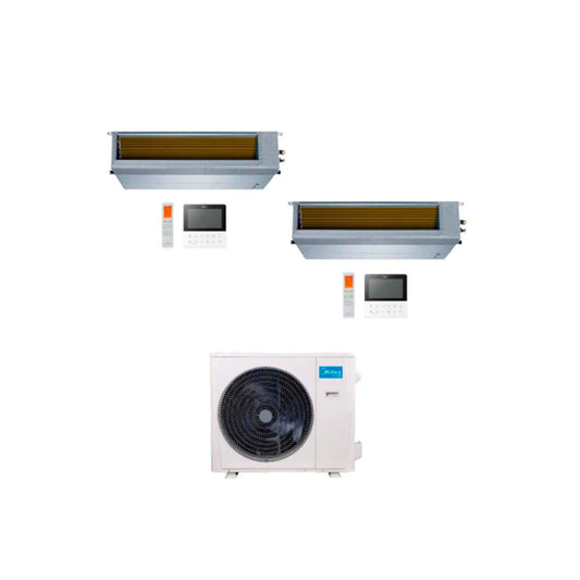 MIDEA AIRE MULTISPLIT INVERTER SMART 42k+12+12 DUCTADO
