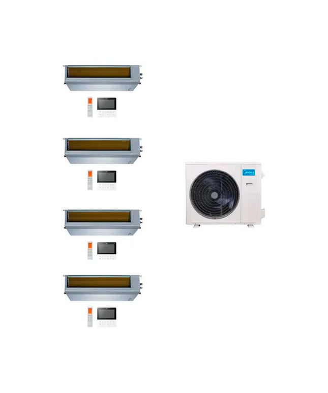 MIDEA AIRE MULTISPLIT INVERTER SMART 42k+9+9+12+24 DUCTADO