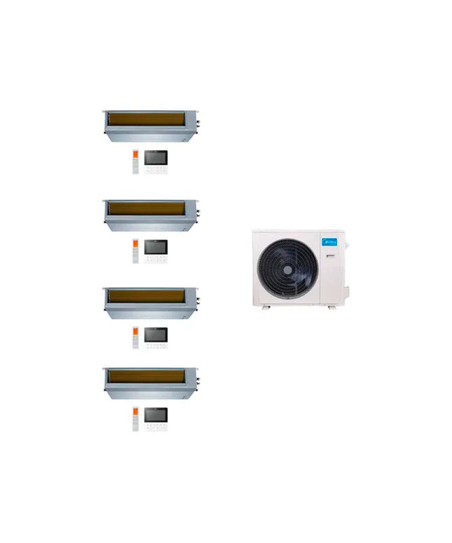 MIDEA AIRE MULTISPLIT INVERTER SMART 42k+9+9+9+12 DUCTADO