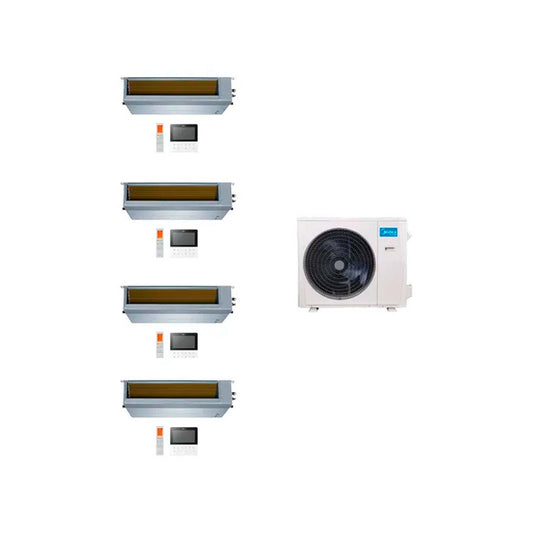 Midea Aire Multisplit Inverter Smart 42k+9+9+9+12 Ductado