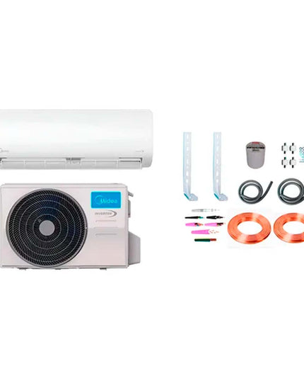 MIDEA AIRE ACONDICIONADO SPLIT LED 4601F Y KIT INSTALACION