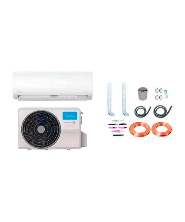 MIDEA AIRE ACONDICIONADO SPLIT LED 4601F Y KIT INSTALACION