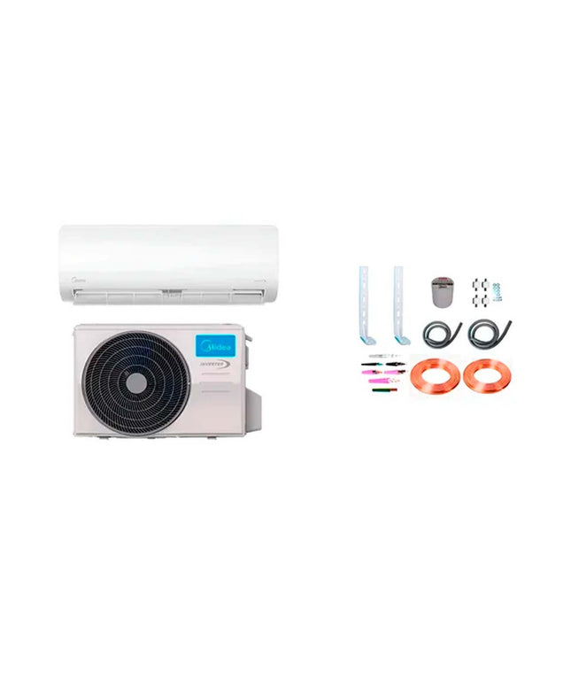 MIDEA AIRE ACONDICIONADO SPLIT LED PARED Y KIT INSTALACION