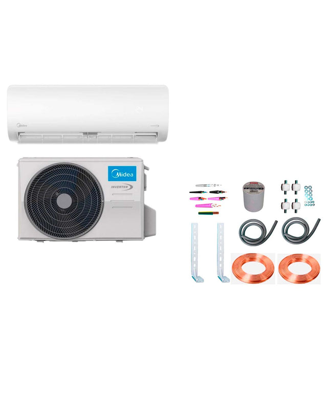 AIRE ACONDICIONADO MIDEA INVERTER SPLIT 4601F + KIT INSTALACION 4F5