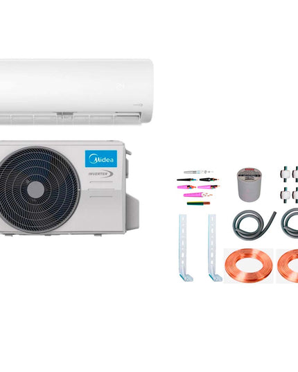 AIRE ACONDICIONADO MIDEA INVERTER SPLIT 4601F + KIT INSTALACION 4F5