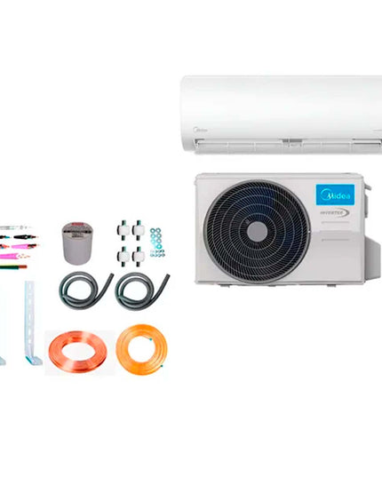 AIRE ACONDICIONADO MIDEA INVERTER  SPLIT 7525F + KIT INSTALACION 7F5