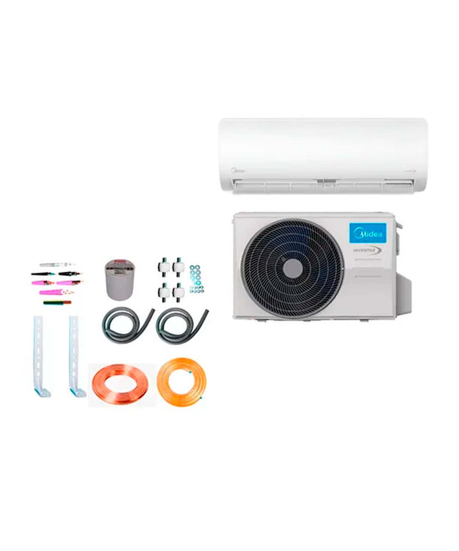 AIRE ACONDICIONADO MIDEA INVERTER  SPLIT 7525F + KIT INSTALACION 7F5