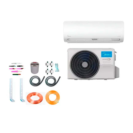 AIRE ACONDICIONADO MIDEA INVERTER  SPLIT 7525F + KIT INSTALACION 7F5